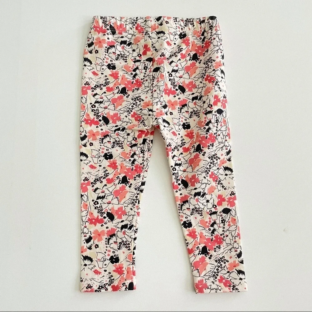 Baby Gap Toddler Girl Floral Print Pants Size 18-24 Months